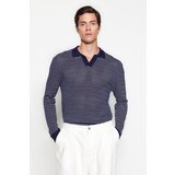 Trendyol Navy Blue Men's Regular Fit Cotton Polo Neck Knitwear Sweater. | shoptok.hr