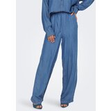 Only Lahkotne hlače & Harem hlače ONLCHARIS LIFE HW PULL-UP PANT CCWVN 15337938 Modra | Shoptok.si