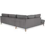 Scandic temno siva kotna sedežna garnitura iz rebrastega žameta (levi kot) paris – | Shoptok.si