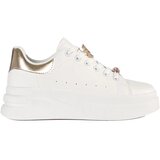 Shelvt White platform sneakers with pins | shoptok.hr