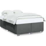  Okvir za krevet bez madraca tamnosivi 140 x 190 cm od tkanine | shoptok.hr