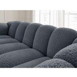 Bobochic Paris Temno siva sedežna garnitura iz tkanine bouclé 232 cm Hippolyte – | Shoptok.si