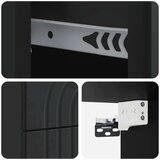  Stenski nočni omarici s predalom 2 pcs Črna 33 x 34,5 x 40 cm, (5000209427) | Shoptok.si