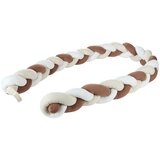 Patinio VAROVALNA ROLA ZA POSTELJICO 15/200 cm spleteno krem barve, bež, barve kapučina | Shoptok.si