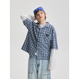 Reserved Pamučna košulja - mornarsko plava | shoptok.hr