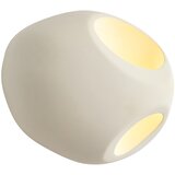QAZQA Japandi stenska svetilka krem okrogla 28 cm - Pietra Cene