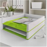  Ladica za spise wow leitz 53611054 bijelo-zelena | shoptok.hr