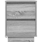  Noćni ormarići s LED svjetlima 2 kom boja hrasta 38x34x50 cm Siva | shoptok.hr