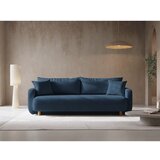 Micadoni Tamno plava sklopiva/s prostorom za odlaganje sofa 231 cm Elen – | shoptok.hr