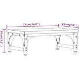  Stalak za monitor siva boja hrasta 37x23x14cm konstruirano drvo | shoptok.hr