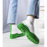 Gemre White sock boots with green sole Cali | ePonuda.com
