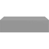  Zidne police s ladicom 2 kom sive 40 x 23,5 x 10 cm MDF | shoptok.hr