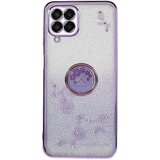 INORCO Za Samsung Galaxy M33 5G (globalna različica) ovitek za telefon s stojalom TPU z gradientnimi bleščicami in cvetličnim vzorcem nosorogovih, (22036174) Cene