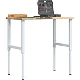 vidaXL Delovna miza 100x60x(71,5-98) cm trdna hrastovina | Shoptok.si