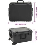 vidaXL Prenosni letalski kovček črn 62,5x49,5x37 cm PP | Shoptok.si