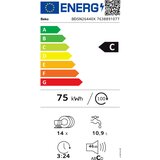 Beko BDSN26440X Vgradni pomivalni stroj delno vgradni 60 cm. | Shoptok.si