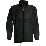 VJETROVKA S KAPULJAČOM ZIP UNISEX B&C SIROCCO CRNA S
