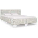 vidaXL okvir za krevet od prirodnog ratana sivi 140 x 200 cm Cijene