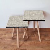 Hanah home 2Shp388 - beige beigewhite nesting table (2 pieces) | ePonuda.com