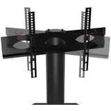  Kotno TV stojalo 4-nadstropno za 32-70" črno in srebrno | Shoptok.si