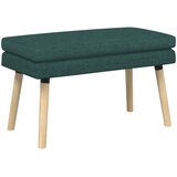  Klupa s dvostrukim slojem Tamnozelena 80 x 40 x 47 cm Tkanina | shoptok.hr