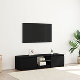 vidaXL TV ormar Crni hrast Masivna hrastovina 140 x 40 x 35.5 cm Cijene