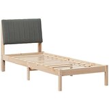  Okvir za krevet s uzglavljem Smeđa 75 x 190 cm tkanina | shoptok.hr
