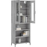  Visoka komoda siva sonome 69,5x34x180 cm od konstruiranog drva | shoptok.hr