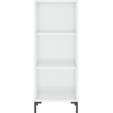  Komoda sjajna bijela 34,5 x 32,5 x 90 cm od konstruiranog drva | shoptok.hr