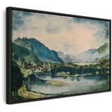  Slika - Albrecht Dürer – View of Trento from the North 120x80 U crnom drvenom okviru | shoptok.hr