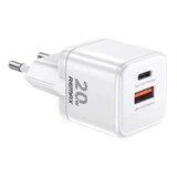 Remax Strujni Fast punjac Kings 1xUSB 3.0+1xTIP C 20W, CA-18, beli Cene