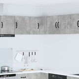 vidaXL Stenska kuhinjska omarica z vrati Betonsko siva 57 x 57 x 40 cm | Shoptok.si