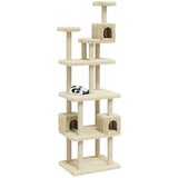 vidaXL Mačje drevo s praskalniki iz sisala krem 188 cm | Shoptok.si