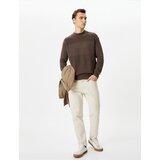 Koton Half Turtleneck Sweater Knitwear Slim Fit Textured cene