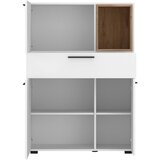 Modern Living Komoda Marlow, Bela, Barva Hrasta | Shoptok.si