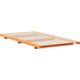  Posteljni okvir Voščeno rjava 80 x 220 cm Trdna borovina, (5000123630) | Shoptok.si