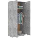  Ormar siva boja betona 80 x 52 x 180 cm od konstruiranog drva | shoptok.hr