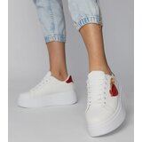 Gemre White sneakers with a red heart Lerisol | Shoptok.si