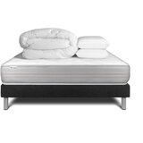 VITALIT Kompletni paket za posteljo - Vzmetnica 140x190 cm + Vzmetni okvir z letvami (komplet) + 2 vzglavnika + Prevleka - Vitalmemo, (21613854) | Shoptok.si
