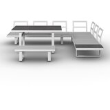 Bessagi Garden Jedilna Lounge Garnitura Leandra, Bela, 4-Delno | Shoptok.si