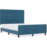  Postelja Temno Modra 160x200 cm Žamet, (22049354) | Shoptok.si