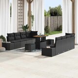  Sjedeća garnitura za vrt Crna 90 x 55 x 71 cm Poli ratan | shoptok.hr