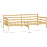  Dnevni ležaj s madracem 90 x 200 cm od masivne borovine | Eponuda.com