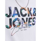 Jack & Jones Majica 'JJGeplas' modra / oranžna / črna / bela | Shoptok.si