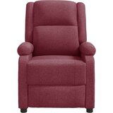  Masažna fotelja s krilnim naslonom crvena boja vina od tkanine | shoptok.hr