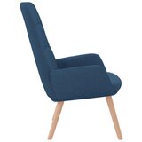  Opuštajuća fotelja od plave tkanine | shoptok.hr