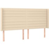  Uzglavlje s ušima krem 163x16x118/128 cm od tkanine | shoptok.hr