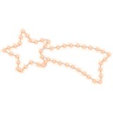  Božićne figure zvijezda padalica 48 LED tople bijele 65 x 28 cm | shoptok.hr