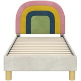  Okvir kreveta za malu djecu s naslonom Krema 70 x 140 cm Baršun | shoptok.hr