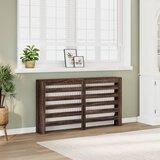 vidaXL Pokrov za radiator rjav hrast 149x20x82 cm inženirski les Cene